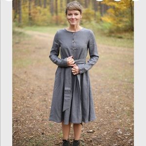 Linen Sea (Etsy) Handmade Lithuanian Linen Dress M/L